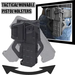 Funda táctica Colt 1911 Airsoft con linterna y láser derecha