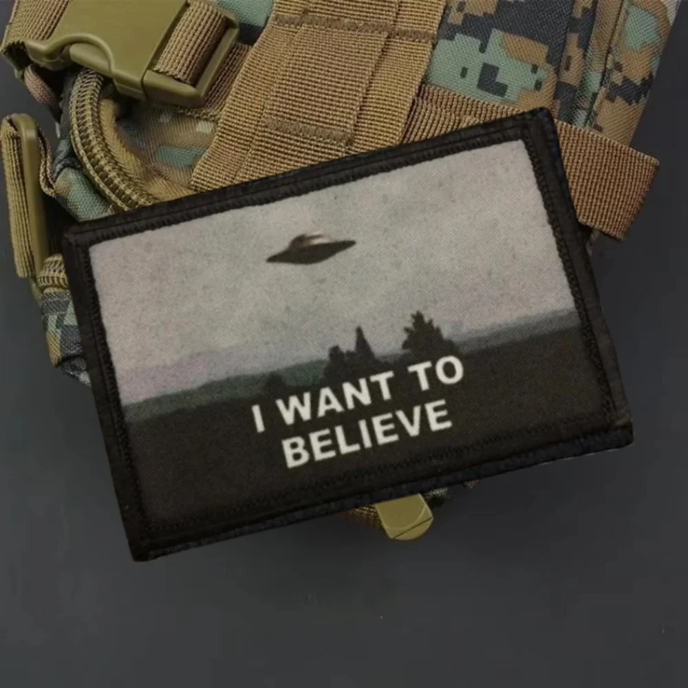 Parche táctico Velcro Área 51 OVNI para mochila militar - imagen 4