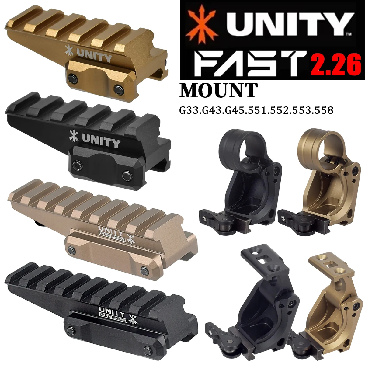 Montura Unity FTC para ampliador EOTECH G33, G43 y G45