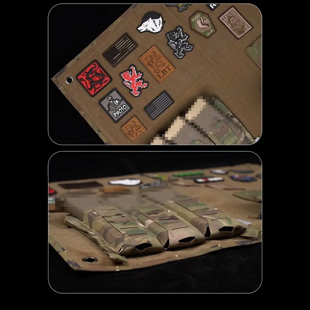 Placa táctica para parches y brazaletes con velcro organizador - imagen 2