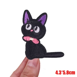 Parche termoadhesivo gato negro ojos grandes dibujos animados – DIY