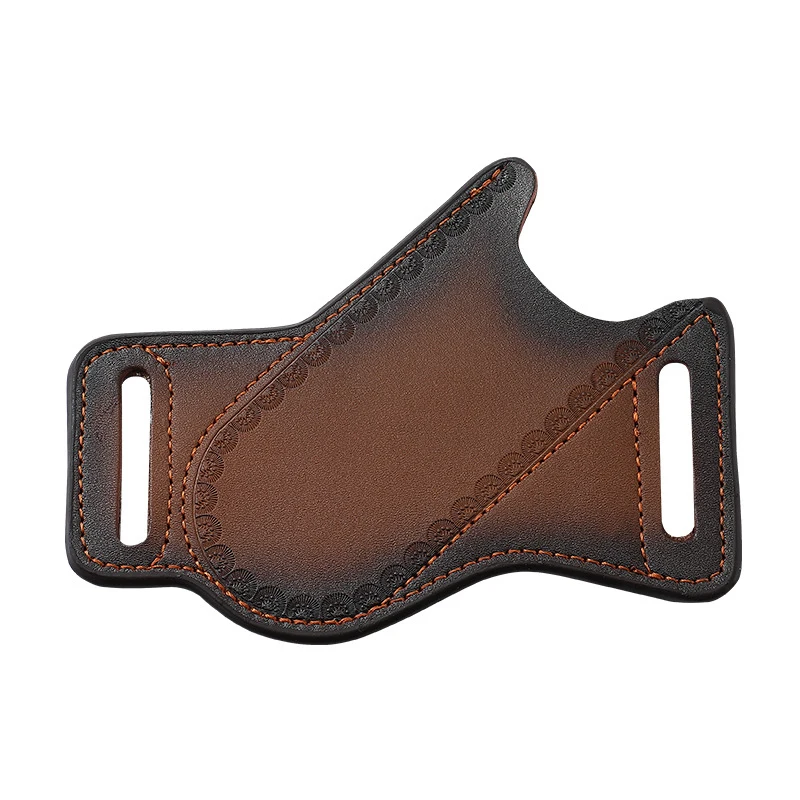 Funda de cuero para cuchillo plegable EDC, montaje lateral - imagen 2