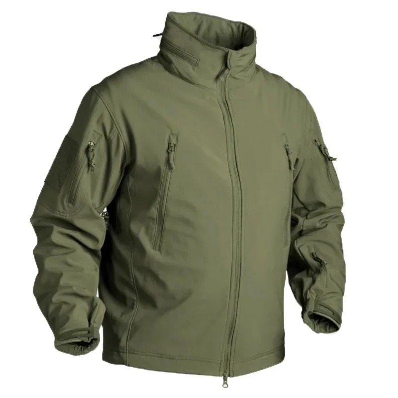 Chaqueta táctica con capucha cortavientos militar multibolsillos - imagen 2