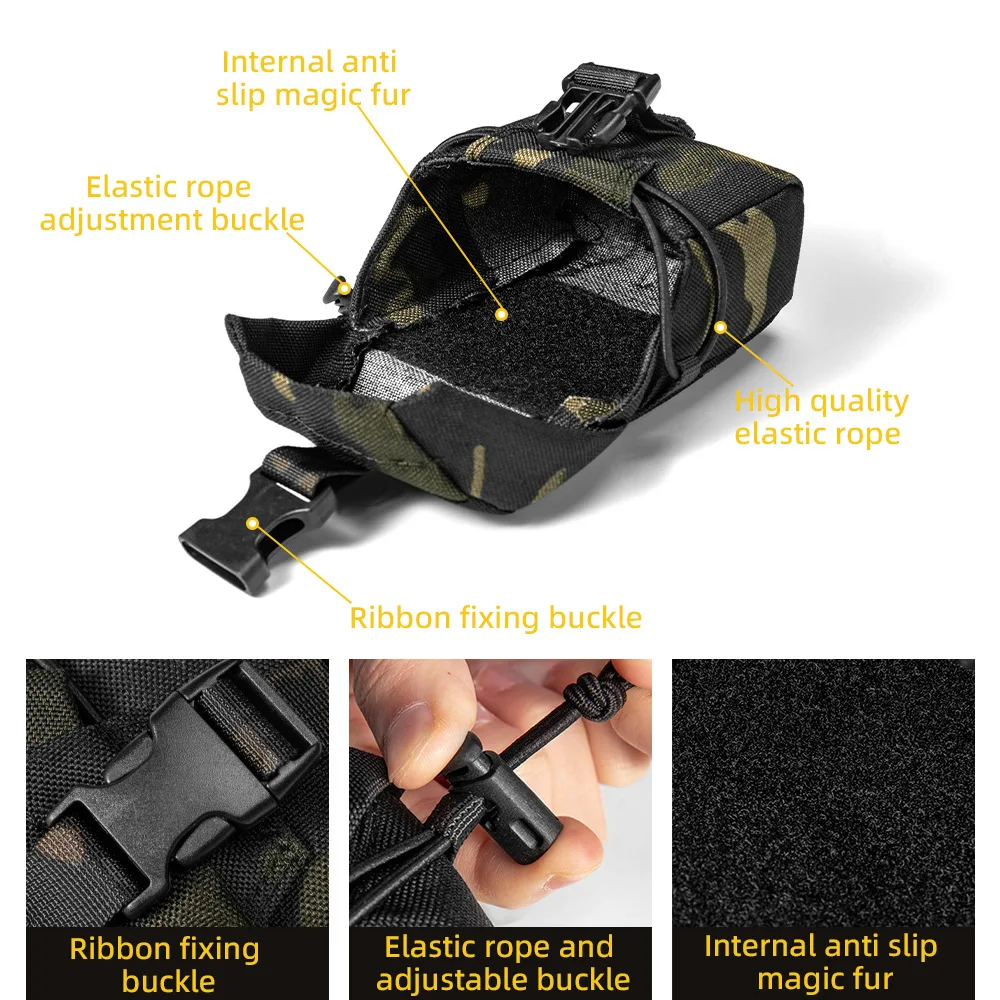 Bolsa táctica MOLLE camuflaje multifuncional para granadas Oxford - imagen 2
