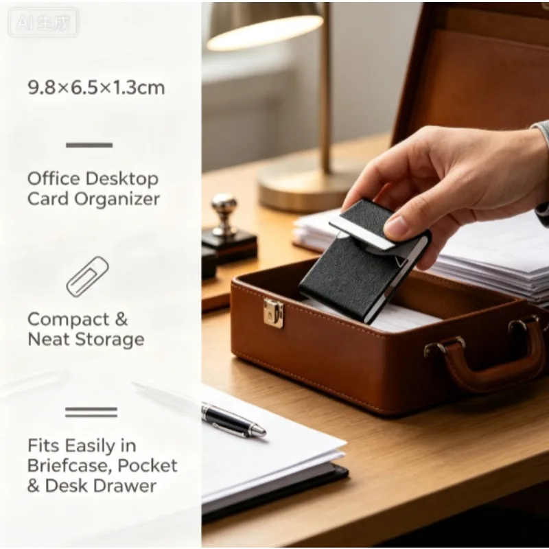 Estuche para tarjetas de visita: aspecto profesional