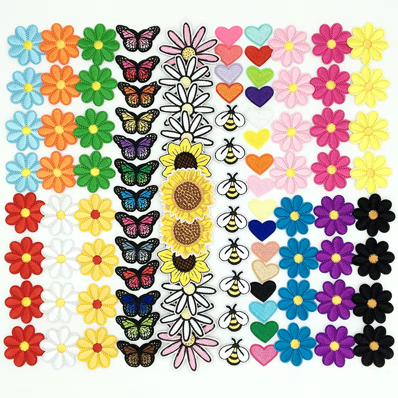 Parches bordados transferir mariposa – DIY costuras chaqueta vaquera - imagen 5