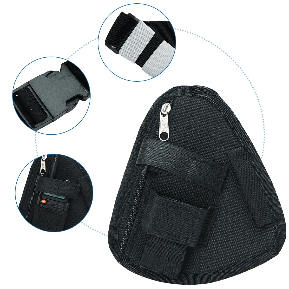 Bolsa táctica en uso outdoor