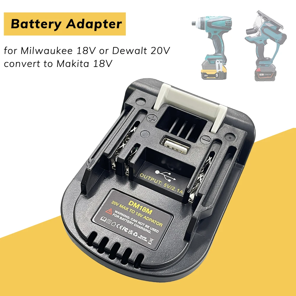 Adaptador conversor 20V a 18V para Milwaukee Dewalt Makita - imagen 3