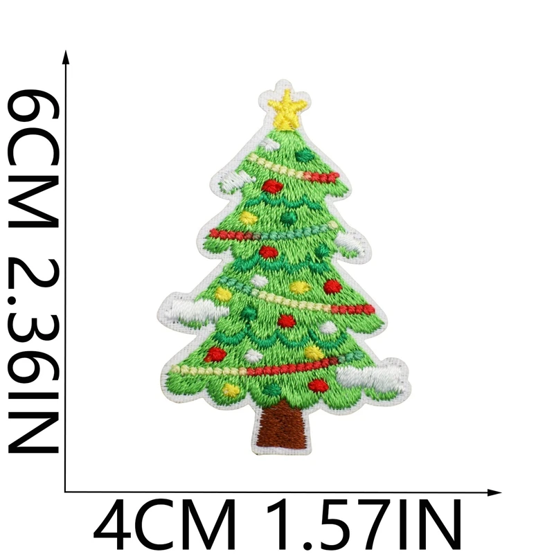 Parche bordado navideño termoadhesivo oso polar pingüino para planchar - imagen 5