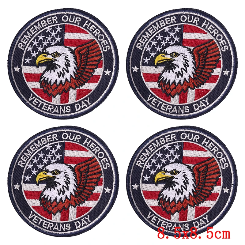 Parches bordados termoadhesivos patrióticos de Estados Unidos - imagen 5