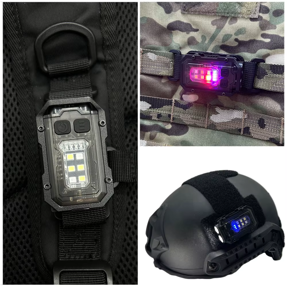 Linterna táctica EDC mini LED para Molle y supervivencia
