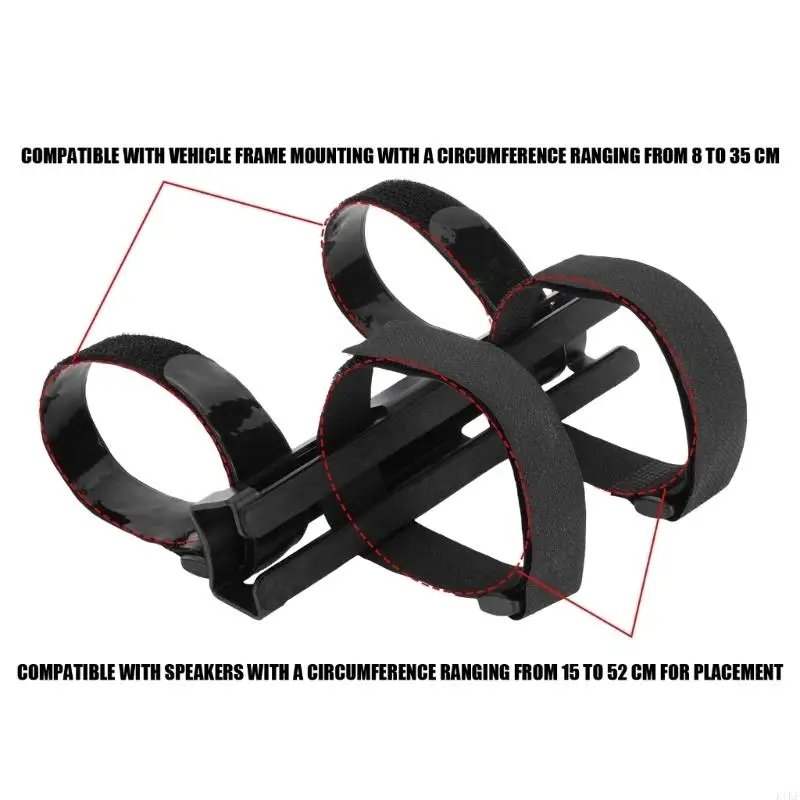 Soporte altavoz bicicleta chapado en zinc resistente, universal - imagen 3