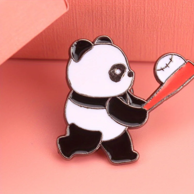 Panda Power Swing insignia táctica de béisbol esmalte degradado - imagen 4