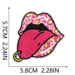 Parche bordado discoteca vintage rosa para camiseta y mochila