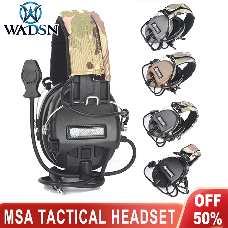 WADSN MSA Auriculares tácticos para caza al aire libre - imagen 4