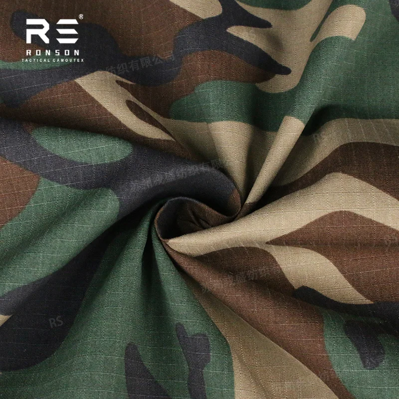 Uniforme táctico Woodland M81 de algodón y poliéster ripstop - imagen 5