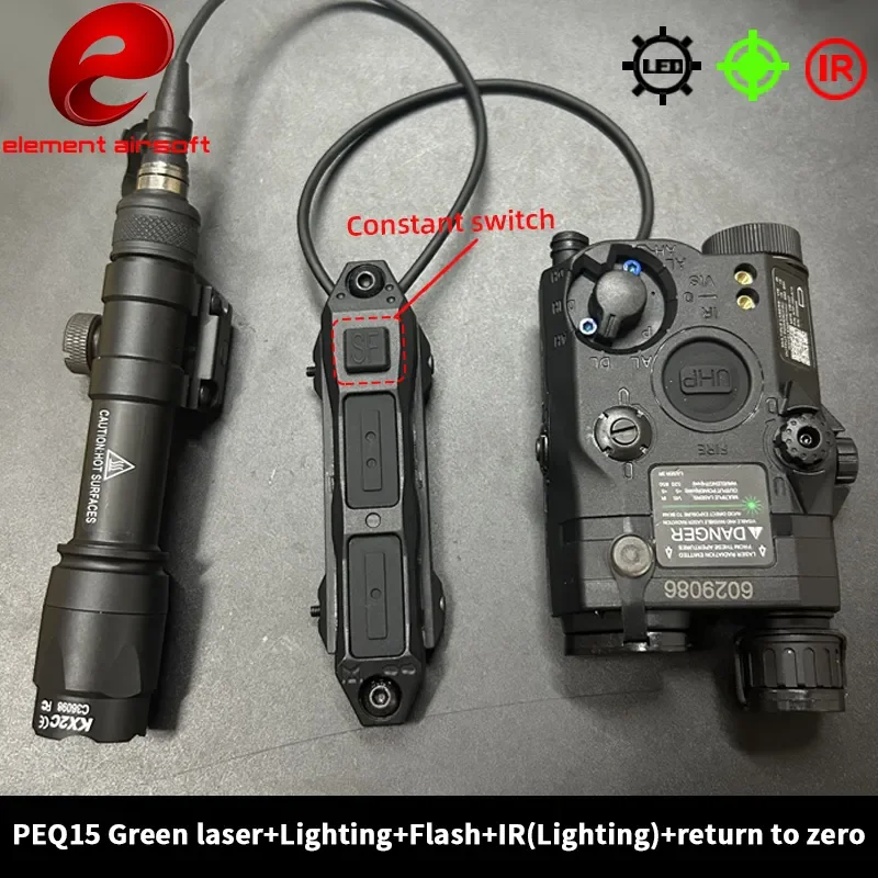 Element PEQ15 Linterna táctica M600C con láser IR rojo y verde - imagen 2