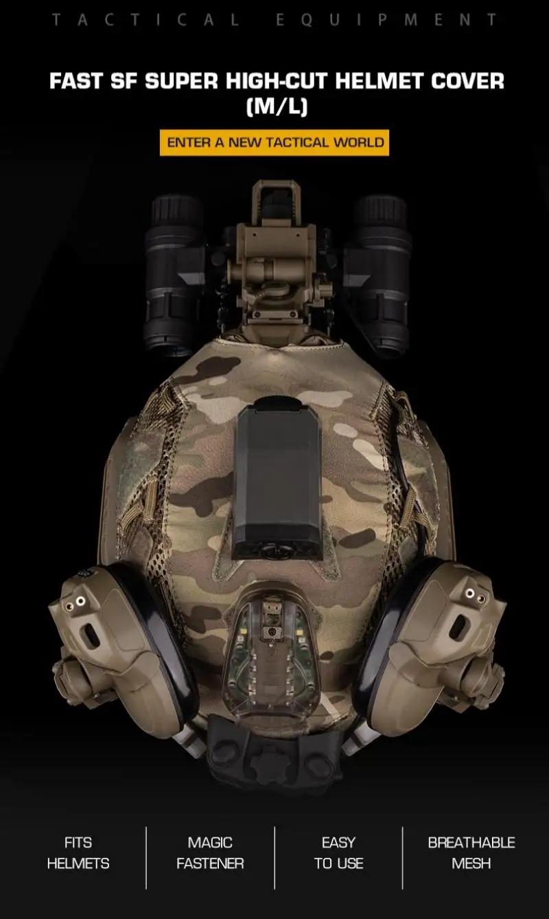 Funda protectora para casco táctico M/L