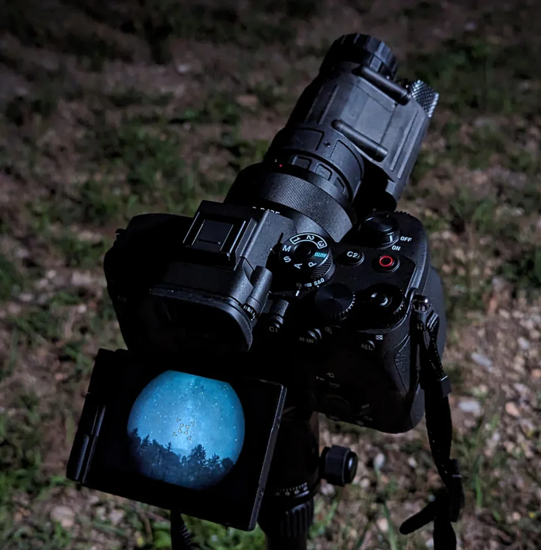 Visión nocturna táctica anillo adaptador cámara DSLR para grabación - imagen 2