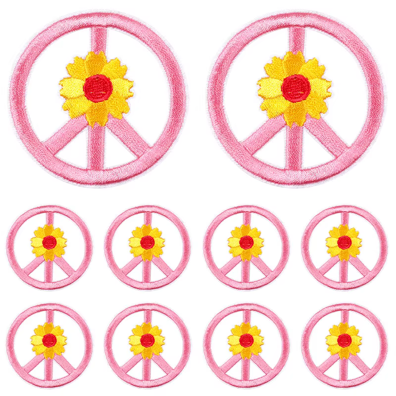 Parche arcoíris floral 1
