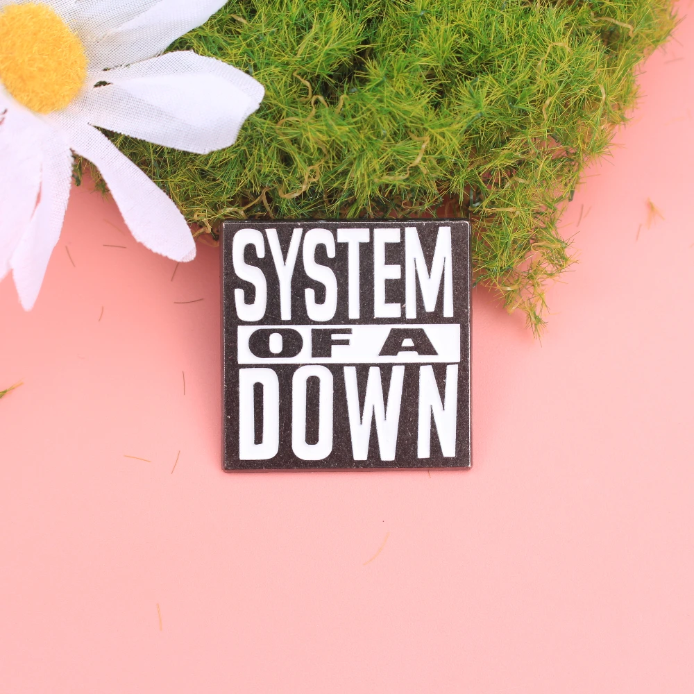 Broche esmaltado Sistema of a Down – solapa de ropa - imagen 3