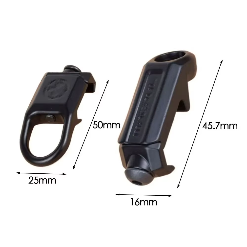 Hebilla táctica RSA GBB con adaptador de montaje de acero
