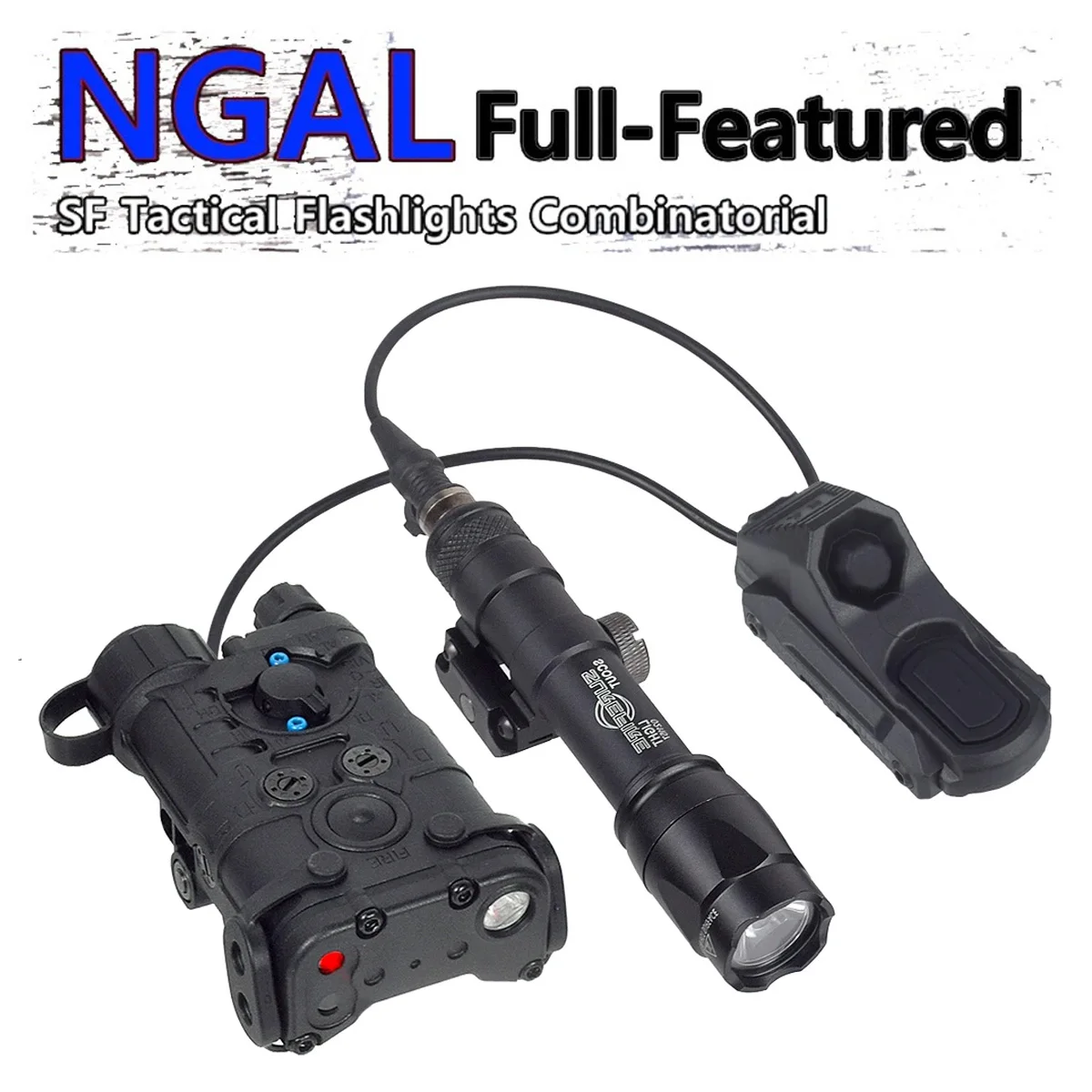 SureFire NGAL indicador láser táctico rojo y verde con interruptor