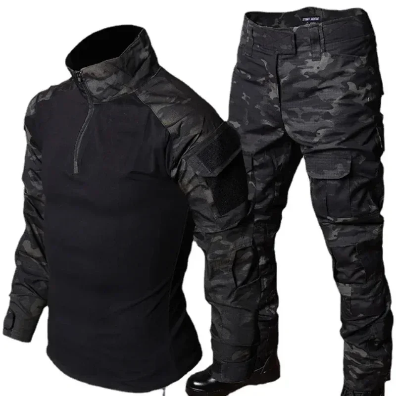 MCBK Uniforme táctico camuflaje con cremallera resistente duradero - imagen 2