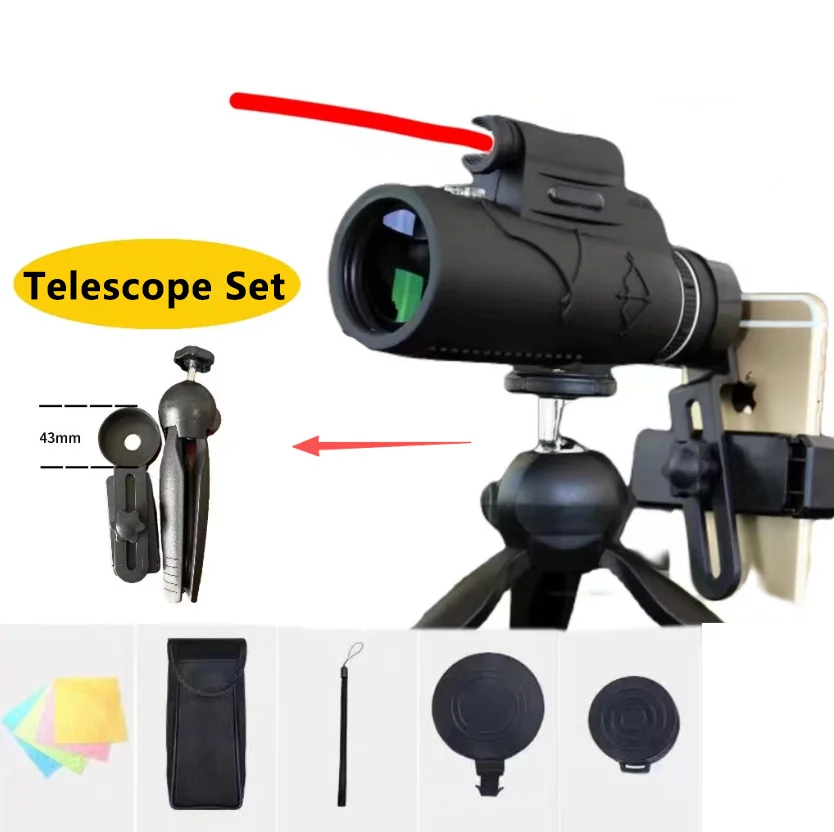 Portabl Powerful Monocular zoom larga distancia con trípode outdoor - imagen 3
