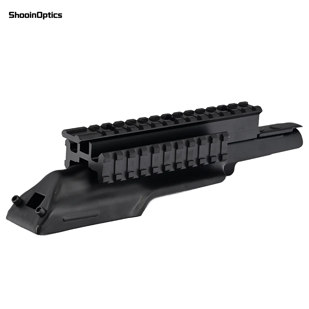 Montura visor Tri-Rail Picatinny acero y aluminio para táctica y láser - imagen 5