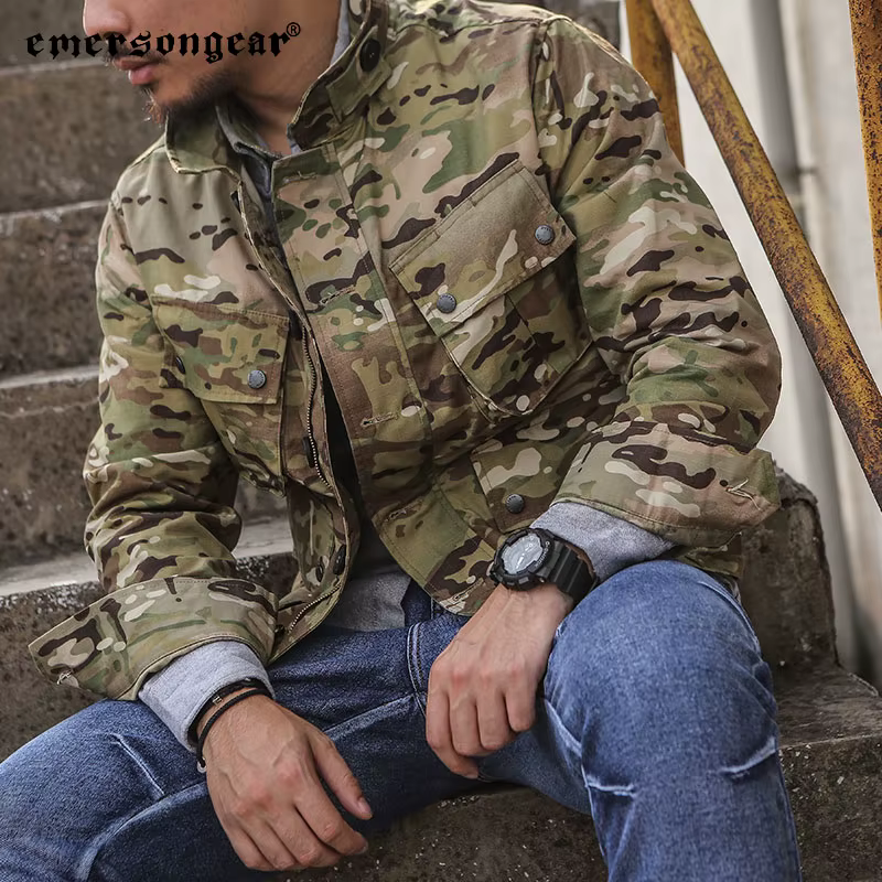 Emersongear Chaqueta Térmica TCU Azul Táctica Hombre Nylon Montaña - imagen 2