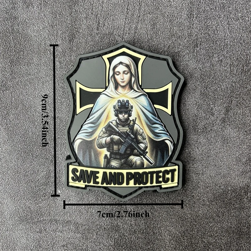 Parche táctico moral con gancho y bucle para ropa o mochila - imagen 3