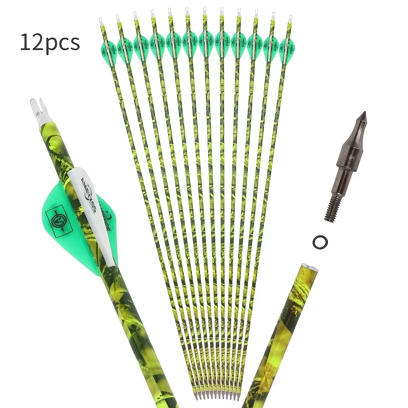 SP500 punta de flecha carbono con paleta de goma para tiro con arco