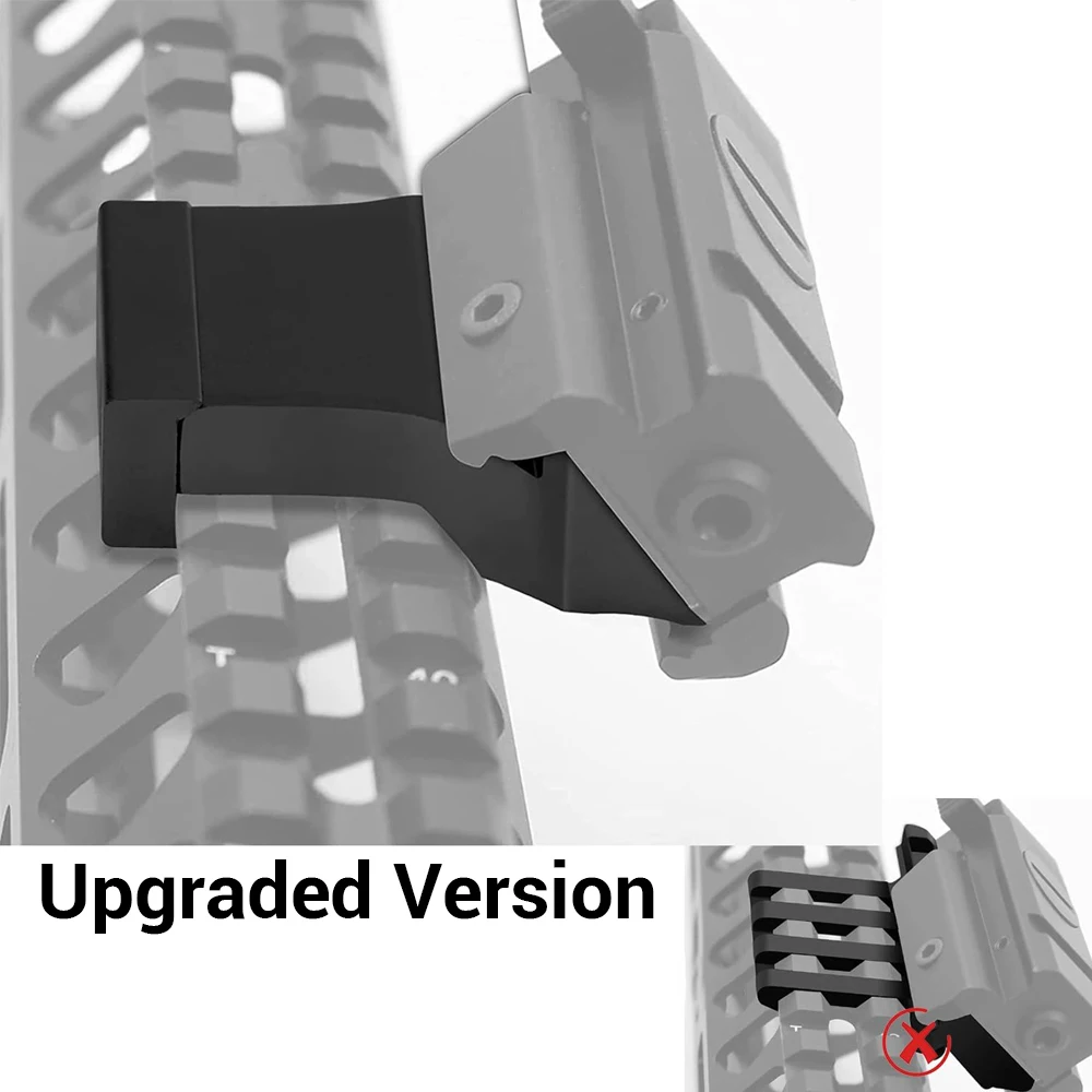 Adaptador riel Picatinny perfil bajo aluminio para linterna y láser - imagen 3