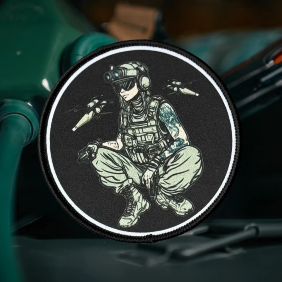 Parche táctico FPV operador morale – gancho y bucle para ropa