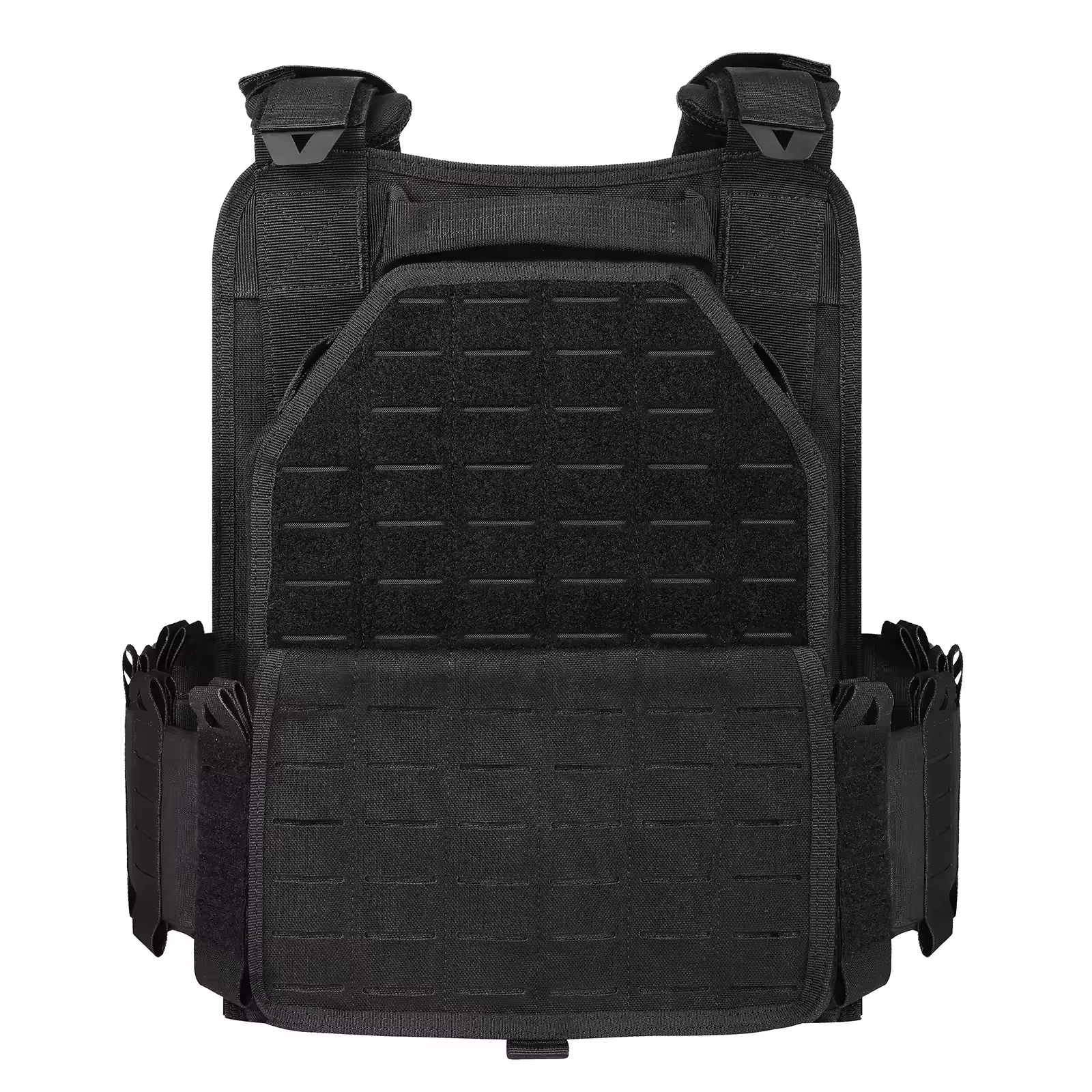 YAKEDA Portaplacas táctico ligero liberación rápida MOLLE negro - imagen 5