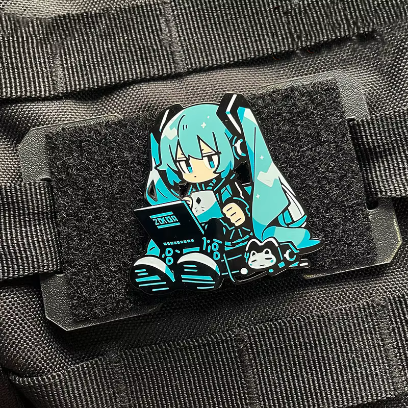 Parche MOLLE resistente para mochilas – Diseño Miku - imagen 4