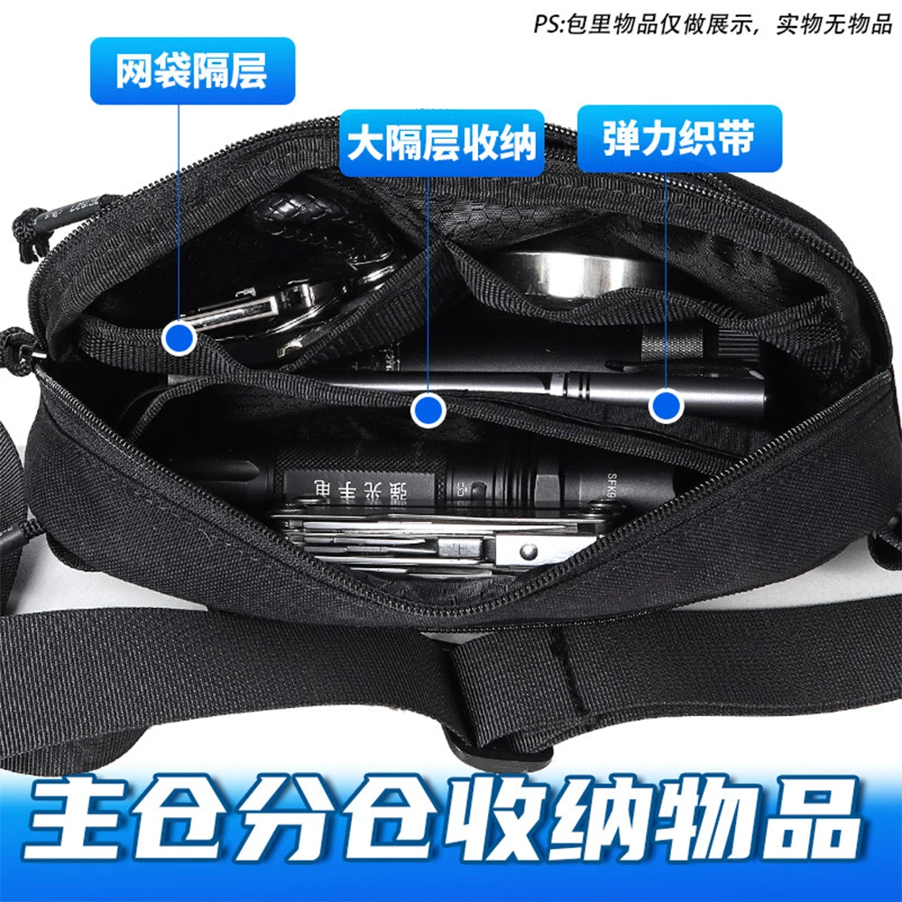 Bolsa táctica MOLLE para hombro, multifunción, gran capacidad, acampada y senderismo - imagen 3