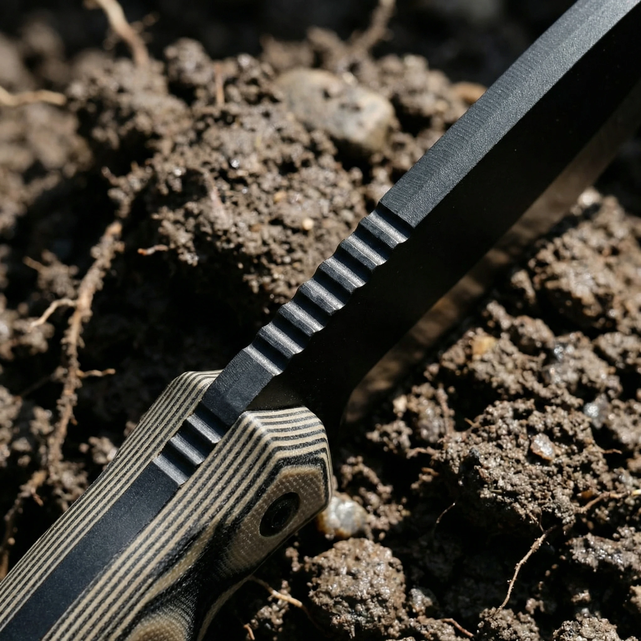 Cuchillo táctico de hoja fija para emergencias en exteriores robusto - imagen 2