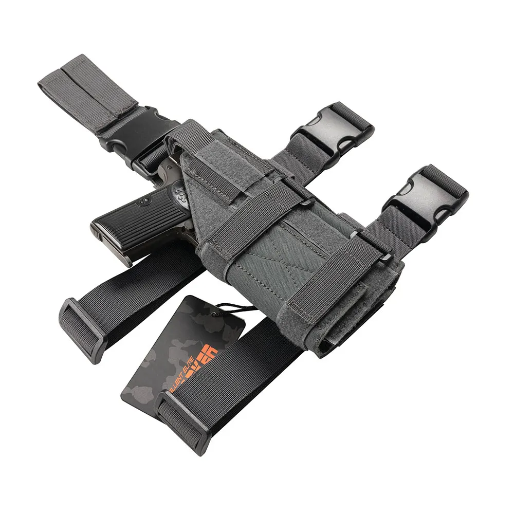 Funda táctica pierna universal plataforma MOLLE para pistola ajustable