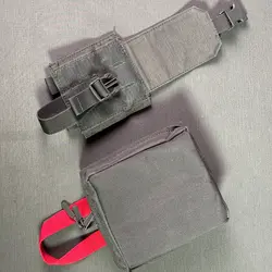 Bolsa táctica de accesorios para chaleco, radio portátil y cargadores