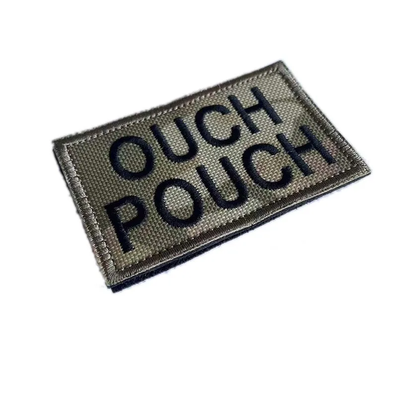 Ouch Parche bordado táctico con gancho y bucle, insignia divertida - imagen 4