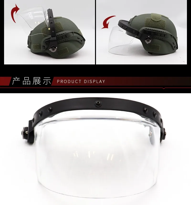 Casco táctico Mich en uso operativo