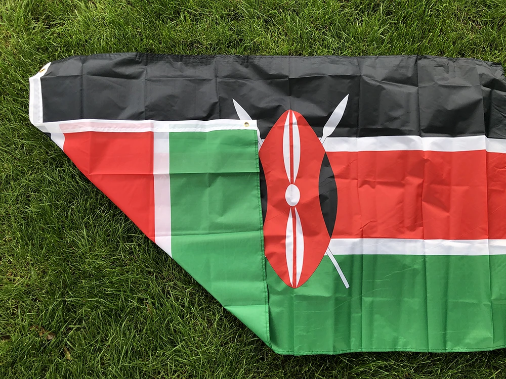 Bandera de Kenia táctica exterior resistente de poliéster - imagen 2