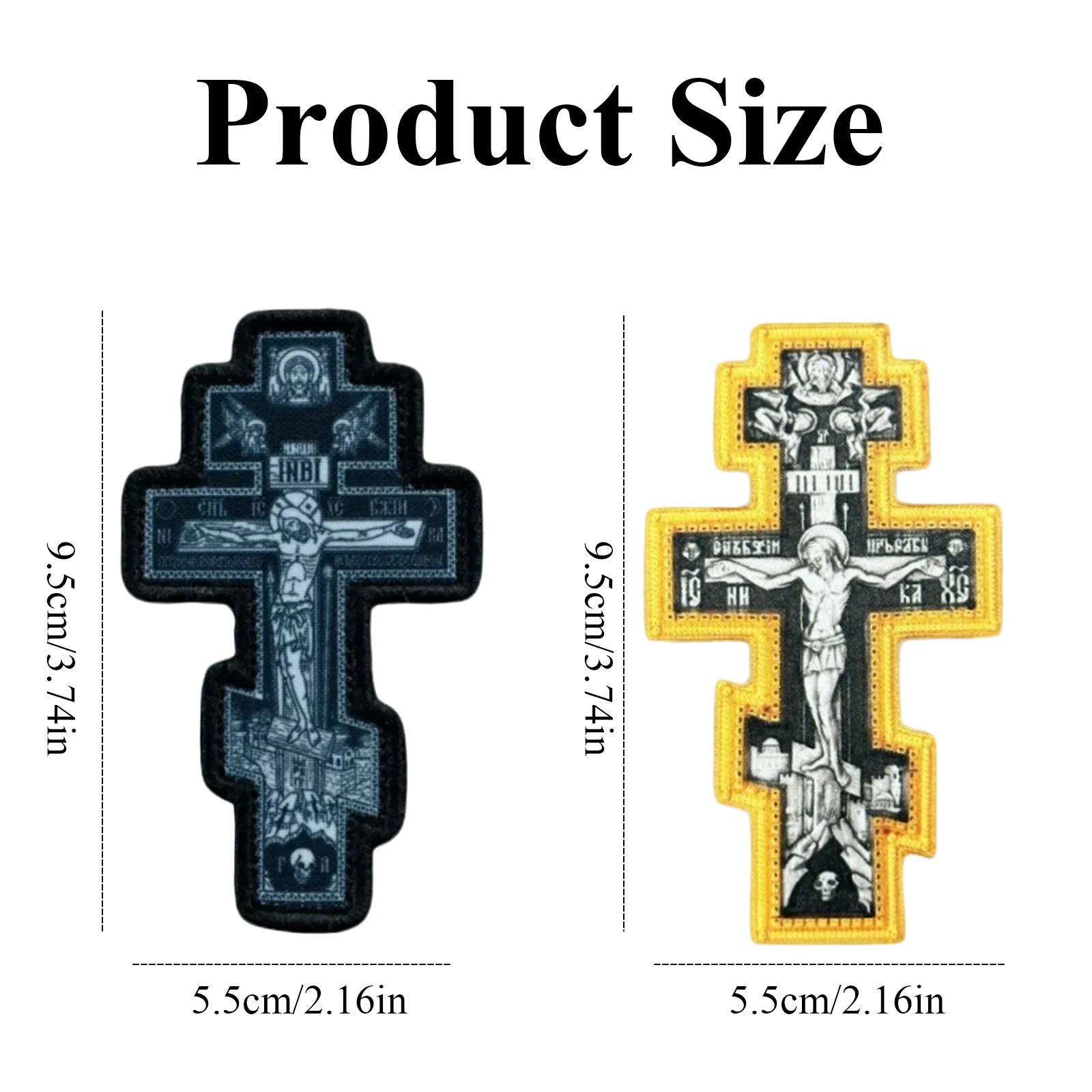 Parche Táctico Cruz de Cristo con Velcro – Insignia Morale para Equipamiento - imagen 4