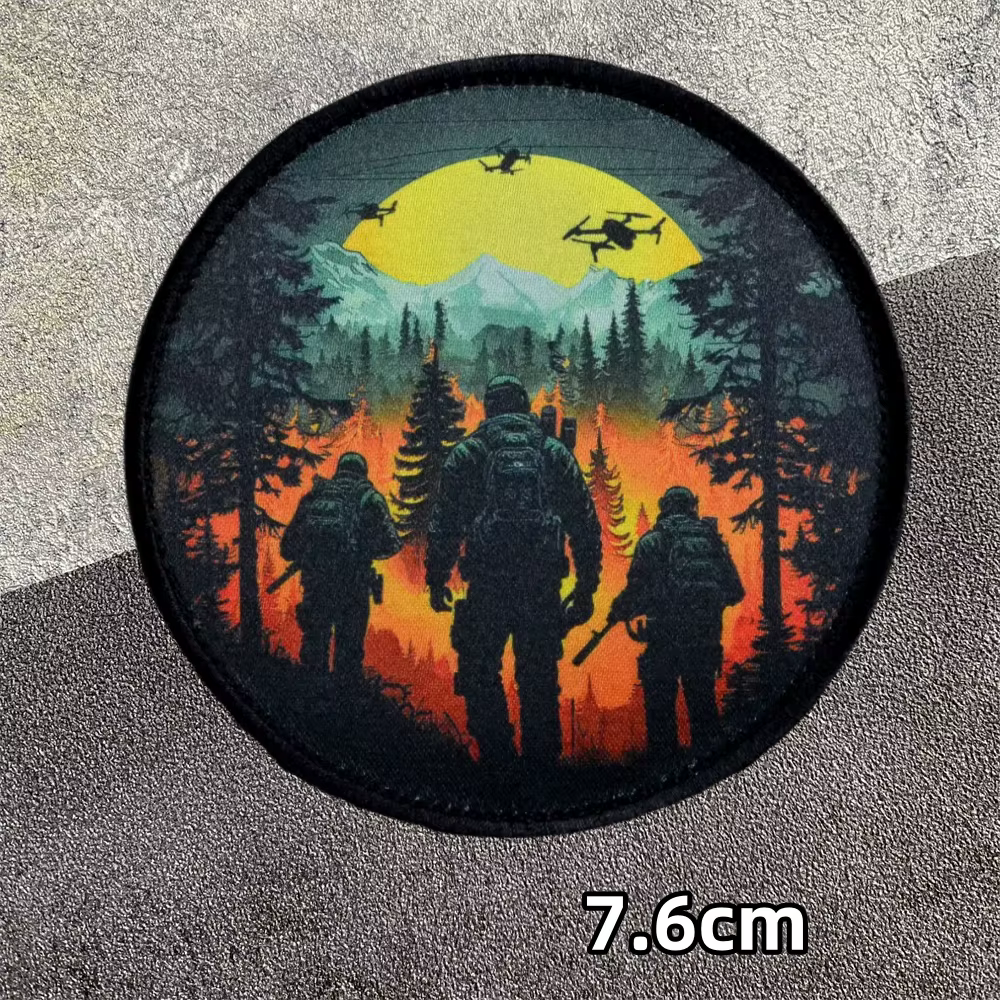Parche táctico moral Rusia calavera velcro para mochila gorro - imagen 4