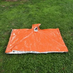 Chubasquero aluminio emergencia – Impermeable táctico ligero