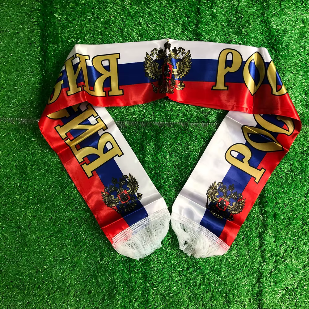 SKY FLAG bufanda satén bandera de Rusia personalizada - imagen 2
