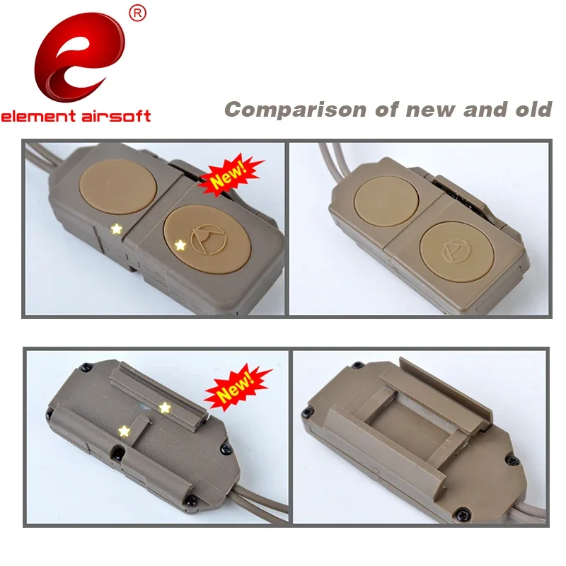 Cable Interruptor Presión Táctico Element EX177 Dual para PEQ-15/16 – Arena - imagen 2