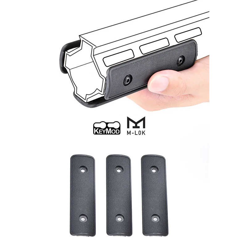 Riel táctico KeyMod M-LOK de nylon para airsoft AR/M4